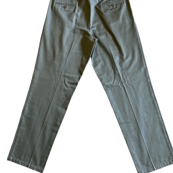 Men’s Green Dockers Pants Pleated Classic Front Waist 40 Length 34 - Picture 4 of 6